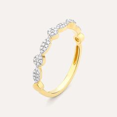 SKU# R-0449 Ring Size - Available in 4 to 10 size Diamond Weight 0.20cts Ring Width 8.0 mm Thickness 2.20 mm Finish 14k gold plated sterling silver or in sterling silver. Avoid contact with anything containing derivatives of alcohol. Diamond Stackable Rings, Three Diamond Ring, Vs1 Diamond, Gold Rings Stackable, Demi Fine Jewelry, Stackable Ring, Recycled Sterling Silver, Sparkle Diamonds, Conflict Free Diamonds