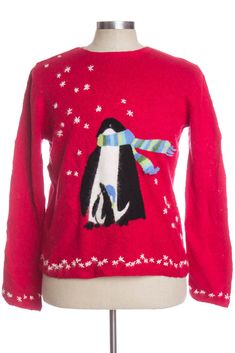 This is a vintage ugly Christmas pullover. That means: We only have one -- so you can't choose a different size or quantity. The size listed on the original tag may not be an accurate indication of the fit. The chest / bust size and length measurements are the most accurate way to estimate the fit. This item may show normal signs of wear, as is typical of vintage clothing. Alabama Sweatshirt, Christina Miller, Holiday Sweater, Ugly Christmas, Black Cardigan, Cotton Style, Sweater Weather, Being Ugly, Christmas Sweaters