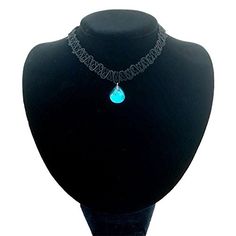 Black Lace Choker with Polished Aqua X-Small Drop| 14" | ... https://www.amazon.com/dp/B075YCQJ2Y/ref=cm_sw_r_pi_dp_x_lbtZzbM7KTSJ4 Black Lace Choker, Lace Choker, Jewelry Choker, Black Lace, Choker, Choker Necklace, Statement Necklace, For Free