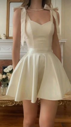 17th Birthday Dresses A line Straps Ivory Homecoming Dresses Sexy Birthday Outfits P2472 Hot Prom Dress, Mini Prom Dresses, Dresses A Line, Cute Dress Outfits, 17th Birthday, Birthday Outfits, Prom Dresses Lace, Glam Dresses, Birthday Dresses