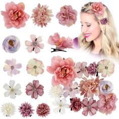 PRICES MAY VARY. 🌸【What You Get】You will get 12pcs bohemian flower hair clips with various sizes and styles, enough for women and girls needs. (PS:In order to look more like a flower, the flower has been antique finish. Please hesitate if you mind : ) 🌸【Vivid Flower】3D artificial flower shapes made of chiffon material. Not easy to break or fade, firmly hold your hair. You can use one or more to create various hairstyles. 🌸【Easy To Wear】Compact and lightweight, realistic and lovely. You can ge Accessories For Beach, Flowers Hair Clips, Flower Girl Hair Accessories, Hair Clips For Women, Pin Hair, Bohemian Flowers, Chiffon Flower, Flower Girl Hairstyles, Hair Accessories Clips