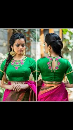 Blouse Designs Aari Work, Aari Blouses, Blouse Maggam Work, Work Blouse Designs, Long Blouse Designs, House Of Blouse, Lehenga Saree Design