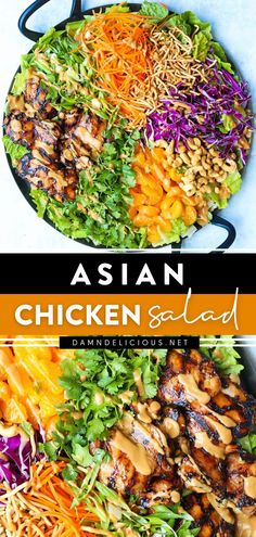 Dinner Recipes Not Chicken, Recipes For Dinner Asian, Salads Recipes For Dinner, Dinner Asian, Salad Skewers, Asian Chicken Salad, Summer Dinner Recipes, Asian Chicken Salads, Salads Recipes