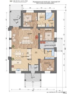 the floor plan for an apartment with two bedroom and living room, including a kitchen