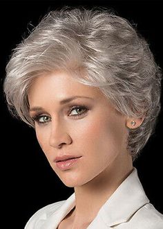 Short Shaggy Hairstyles Women's Wavy Synthetic Hair Capless Wigs 10Inch. Short Shaggy Hairstyles, Grey Hair Wig, Shaggy Hairstyles, Cheap Human Hair Wigs, Short Silver Hair, Long Human Hair Wigs, Shaggy Short Hair, Short Human Hair Wigs, Remy Human Hair Wigs