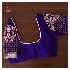 Royal Blue Blouse Designs, Trendy Blouse Design, Blouse Aari Work, Blue Blouse Designs, Silk Saree Blouse Designs Patterns, Handmade Blouse, Blouse Designer, Royal Blue Blouse