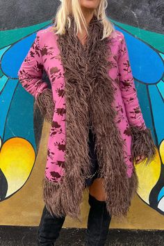 This beautiful coat is fleece lined and is extremely comfortable and warm, made with luxury crushed Velvet which had been fleece lined. The trim is made from FAUX Mongolian fur. Fur Kimono, Mongolian Fur, Fleece Lined Jacket, Penny Lane, Line Jackets, Colorful Boho, Crushed Velvet, Jumper Dress, Fur Trim