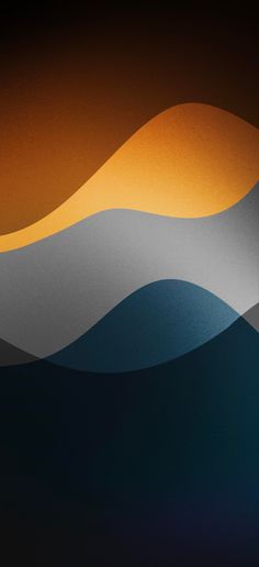 an orange and blue abstract background with waves