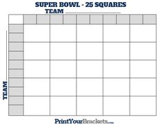 the printable super bowl squares team