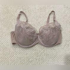 Nwot Contorelle Balconette Lace And Mesh Bra Size 36d Lace Balconette Bra With Lace Closure, Fitted Balconette Bra With Lace Trim, Luxury Balconette Intimates With Built-in Bra, Luxury Balconette Bra-friendly Intimates, Beige Lace Underwire Bra, Mesh Bra, Convertible Bra, Victoria Secret Sport, Full Coverage Bra