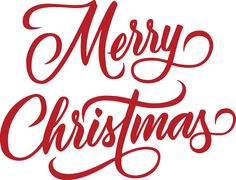 the words merry christmas written in red ink on a white background with handwritten lettering