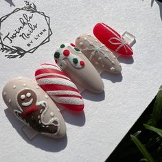 Christmas Candy Press on Nails Stiletto Gel X False Nails Salon Fake Nails Luxury Glue on Nails K177 - Etsy Nail Christmas, Nail Box, Candy Cane Christmas, Nail Candy, Nails Fake, Kids Candy, Christmas Handmade, Winter Nail Art, Nails 2023