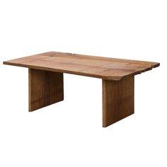 a wooden table that is made out of wood and has two legs on each end