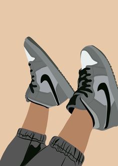 Sneaker Lover Kasut Nike, Sneakers Illustration, Sneakers Wallpaper, Sneaker Lovers, Sneaker Art, Dope Cartoon Art, Girl Illustration, Comic Art Girls, Planner Templates