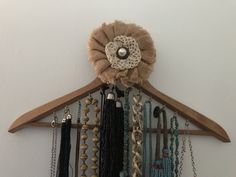 A versatile way to display your necklaces. You can hang in the closet or on the wall. Necklace Hanger, In The Closet, The Closet, The Wall, Accessory Gift, Display Homes, Pet Supplies, United States, Necklaces