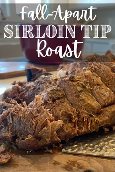 This tender Sirloin Tip Roast Recipe, also known as Round Tip Roast or Cross Rib, practically falls apart as you cut it! This Beef Sirloin Tip Roast is perfect all on its own, but I serve it with my favorite salad! It’s rubbed with simple herbs and spices and cooked slowly Sirloin Tip Roast Recipes Ovens, Beef Ball Tip Roast Recipes, Round Sirloin Tip Roast Recipes, Beef Sirloin Tip Roast Recipes Ovens, Beef Sirloin Tip Roast Dutch Oven, Beef Loin Roast Recipes, Beef Sirloin Tip Roast Oven, Sirloin Tip Roast Recipes Crockpot, Beef Sirloin Tip Roast Crock Pot