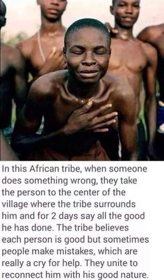 an article about the african tribe that is being used to describe what they are doing