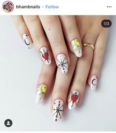 Card Inspired Nails, Tarot Card Nails, Tarot Nails, Mysterious Things, The Tarot Cards, Trippy Gif, Nail Goals