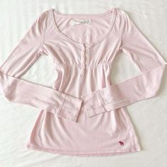 not mine!! ♡ creds to owner Abercrombie And Fitch Babydoll Top, Abercrombie Babydoll Top, Abercrombie And Fitch 2000s, Vintage Abercrombie And Fitch, Digital Wardrobe, Y2k Abercrombie, Pink Babydoll, Vintage Abercrombie, Top With Buttons