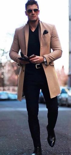 Mens Business Casual Outfits, Men Fashion Casual Shirts, Stylish Men Casual, Coat Men, Fashion Suits For Men, Mens Fashion Classy, Mens Fashion Casual Outfits, Stylish Mens Outfits