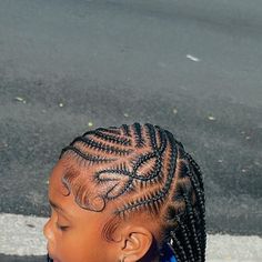 Cornrows Ideas For Kids, Pre Teen Braided Hairstyles Black, Kids Braided Hairstyles Natural Hair Without Beads, Lemonade Fulani Braids Kids, Braids For Black Kids Girl Hairstyles, Back To School Cornrows, Kids Tribals With Knotless Braids, Cornrow Ponytail Hairstyles For Kids, Cornrow Hairstyles For Black Kids