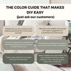 the color guide that makes diy easy just ask customers to pick up their favorite colors