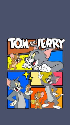 tom and jerry cartoon characters in different colors