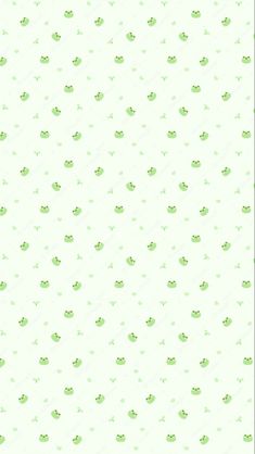 a white background with green polka dots