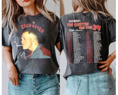 Vintage Zach Bryan The Quittin Time Tour 2024 Shirt sold by Flipper Concurrent | SKU 172106903 | Printerval Music Sweatshirts, Retro Country, Shirt Designs For Men, Zach Bryan, Retro Sweatshirts, Retro Shirts, High Quality T Shirts, American Apparel, Country Music