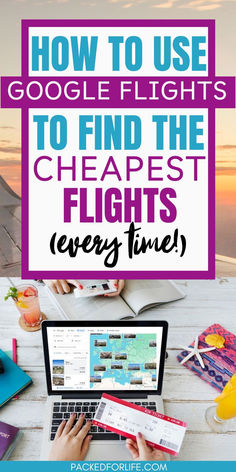 Laptop on a desk with google flights Map, and text overlay How to use google flights to find the cheapest flights every time. How To Travel Cheap, Travel Tips And Tricks, Google Flights, Travel Planning, Cheap Flights Hacks, Cheap Flight Hacks, How To Book Cheap Flights, Cheap Flights How To Find