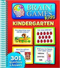 the brain games kids's book is shown