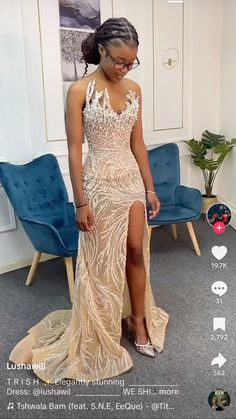 Nigerian Prom Dress Gold, Sophomore Prom Dresses, Champagne Prom Dress Black Women, South African Matric Dance Dresses, Matric Dance Dresses Unique, Prom Dress Black Women, Tan Prom Dress, Beige Prom Dress, Nude Prom Dress