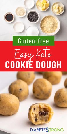 gluten - free easy keto cookie dough is the perfect way to use up leftover ingredients