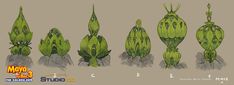 an image of some plants that are in the style of motu's studio