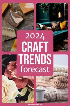 a collage of craft items with the words crafttrends forcast over it