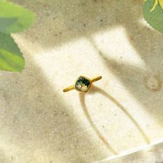 You'll fall in love with the stunning texture of this natural Moss Agate ring. This is a perfectly sized diamond shape to complement any collection. Popular as a birthday gift for Moss Agate lovers. This stone is beautifully faceted and bezel set in a 925 sterling silver band or plated with 18k vermeil gold.  Gemstone is approximately 8 x 8mm. Band has a 925 stamp on the inside. Please note that each ring is handmade and there may be some slight variations from the listing photo. Available in: ✦ 18K VERMEIL GOLD.  ✦ ROSE GOLD.  ✦ 925 STERLING SILVER We have these rings available in ALL BIRTHSTONES. Please leave us a note in the personalization box if you prefer a different gemstone, not Moss Agate. Please use this listing for a custom RING COMBO: https://www.etsy.com/listing/1086032562/ - Moss Agate Ring, Agate Ring, Diamond Shaped, Sterling Silver Bands, Diamond Shape, Stacking Ring, Moss Agate, Stackable Rings, Stacking Rings