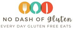 no dash of gluten every day gluten free eats logo with fork and spoon