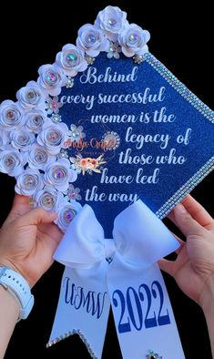 "CONGRATS Grad! Make your day super special and unforgettable with a custom grad cap! With your choice of colors and style! With a very special phrase to remember your biggest accomplishment. Felicidades en tu graduación! As tu día especial y recordatoria para siempre. Ordenando tu birrete a tu agrado y en forma muy especial. Después guardalo como arte en un cuadro para que siempre recuerdes tu gran dia. ---------------------- DETAILS: -INSPIRATIONAL QUOTE IS DONE WITH HTV OR VINYL DEPENDING ON Decoration For Graduation, Garden Trellis Ideas, College Grad Cap Ideas, Grad Cap Decorated, Graduation Cap Decoration Diy, Luxurious Garden, Custom Graduation Caps, 3d Paper Flowers, High School Graduation Cap