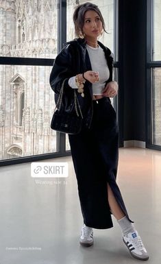 Winter In Melbourne Outfits, Pencil Skirt Outfits Casual, Spring Weekend Outfit, Douyin Fashion, Winter Fashion Outfits Casual, Fashion Top Outfits, Uni Outfits, Effortlessly Chic Outfits