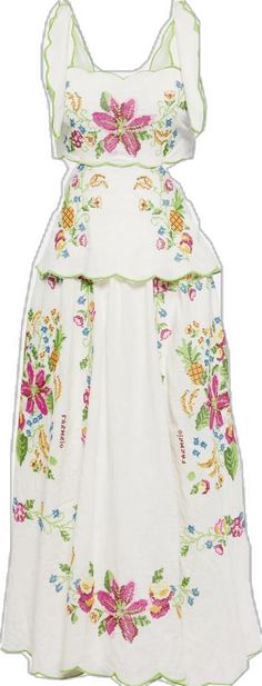 Embroidered Midi Dress For Garden Party, Embroidered Knee-length Midi Dress For Garden Party, Spring Cotton Embroidered Midi Dress, Sleeveless Dress With Geometric Embroidery For Spring, Cotton Midi Dress With Floral Embroidery For Brunch, Spring Embroidered Cotton Midi Dress, Midi-length Embroidered Dress For Garden Party, Knee-length Embroidered Dress For Summer, Summer Linen Embroidered Dress For Garden Party