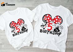 Disney Birthday Squad T-Shirt 5th Birthday Shirt Minnie 5 Years Old Gift Tee Max And Roxanne, 5th Birthday Shirt, Family Cruise Shirts, Cruise Shirt, Disney Birthday, Movie Shirts, Home T Shirts, Travel Shirts, 3d T Shirts