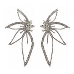 PRICES MAY VARY. Unique Design:These shiny rhinestone earrings are dramatic and stylish, shaped like angel wings, an elegant butterfly, or a beautiful flower. Wear these unique, personalized Bohemian earrings to a party and you'll get everyone's attention. Material:This rhinestone butterfly earring is made of high quality alloy and rhinestone, it does not cause allergies and is very friendly to sensitive skin. The rhinestones will not fall off easily, and it is very easy and comfortable to wear. Earring Butterfly, Butterfly Earrings Stud, Geometric Flower, Retro Mode, Childrens Jewelry, Earrings Wedding, Crystal Drop Earrings, Flower Earrings Studs, Large Earrings