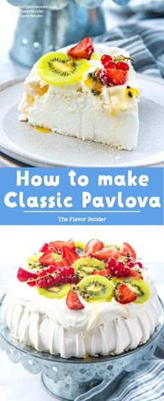 how to make classic pavlova with fresh fruit