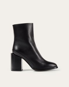 The Dear Frances Spirit Boot, Perfect Ankle Boot Dear Frances, Black Block Heels, Winter Ankle Boots, Minimal Aesthetic, Leather Block Heels, Designer Boots, Womens Boots Ankle, Leather Ankle Boots, The Spirit