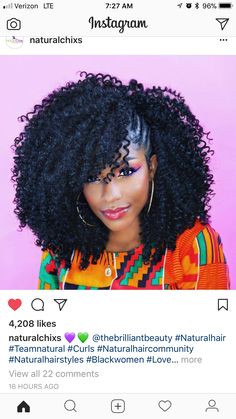 Crochet Braids Natural Hair, Natural Hair Protective Hairstyles, Hair Protective Hairstyles, Updo Cabello Natural, Braids Natural Hair, Cabello Afro Natural, Side Braid Hairstyles, Curly Crochet Hair Styles, Protective Hairstyles For Natural Hair