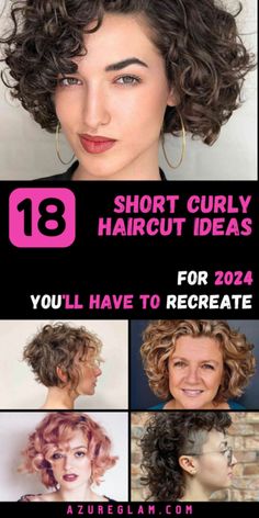 Short Curly Haircut Ideas, Trendy Curly Haircuts, Pixie Asymmetrical, Curly Haircut Ideas, Haircuts For Naturally Curly Hair, Short Curly Haircut, Asymmetrical Haircuts, Hairstyle 2024, Curly Haircut