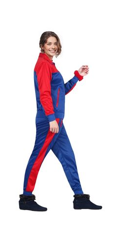 This women's 2-piece jogger jumpsuit from Royal Threads features a full zip-up stylish jacket and tapered pants. This 2-piece tracksuit is designed to suit all ages and also comes in a range of eight beautiful colors to choose from. 2-piece jumpsuits are suitable to wear for both indoor and outdoor casual activities. With its unique design and durable fabrics, you can comfortably enjoy all your favorite sports. The outstanding color combinations make this suit a great addition to the wardrobe.Features: 60% cotton,40% polyester 2 piece jumpsuit with full zip-up track jacket with jogger track pants A stylish jumpsuit look with matching top and bottom 2 deep side pockets with zip closure on both track shirt and pants Elastic waistband pants 60% Cotton 40% Polyester Machine wash machine dry Im Functional Winter Tracksuit For Jogging, Functional Winter Jogging Tracksuit, Casual Stretch Tracksuit For Training, Functional Fitted Tracksuit For Jogging, Functional Hooded Tracksuit For Jogging, Fitted Winter Joggers For Jogging, Winter Tracksuit With Moisture-wicking Stretch Fabric, Winter Tracksuit For Jogging With Moisture-wicking, Winter Joggers Fitted For Jogging