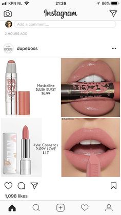 Beautytipps - #beautytipps #Dupes  #beautytipps #dupes Matte Make Up, Beauty Make-up, Pinterest Makeup, Makeup Tricks, Pink Lipstick, Smokey Eyes, Drugstore Makeup, Makeup Skin Care, Lipsticks