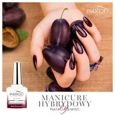 Autumn Plum Nails, Almond Plum Nails, Almond Nails Plum Colour, Indigo Nails Colour, Plum Gradient Nails, Aubergine Nails Deep Purple, Violet Nails, Nail Lab, Winter Manicure