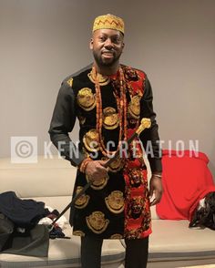 Ken’s Creation Men African Fashion, Native Wears, African Shirts, African Clothing For Men, African Clothing, African Fashion, Saree, How To Wear, Clothes